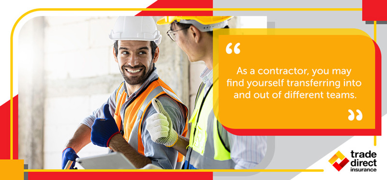 As a contractor, you may find yourself transferring into and out of different teams